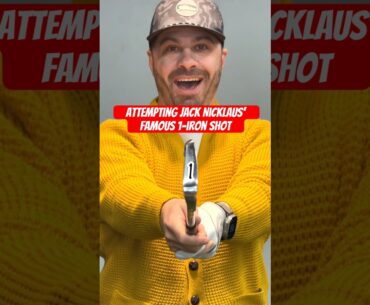 Attempting Jack Nicklaus’ Famous Golf Shot ⛳️ #golf