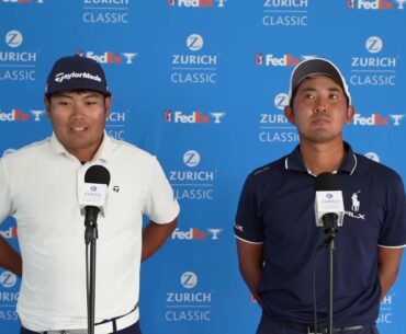Ryo Hisatsune and Takumi Kanaya, in the mix in Zurich Classic