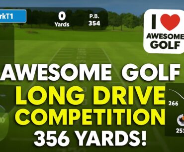 AWESOME-GOLF LONG DRIVE COMPETITION - 356 YARDS!!