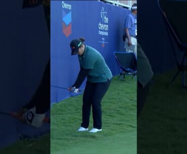 Ariya Jutanugarn STUBS chip attempt 😲