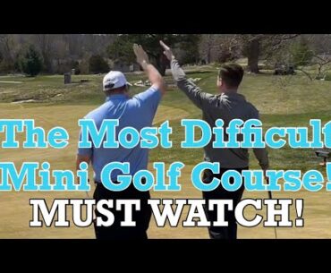 We played the HARDEST Mini Golf Course for this Charity Tournament! (New Player) - MUST WATCH