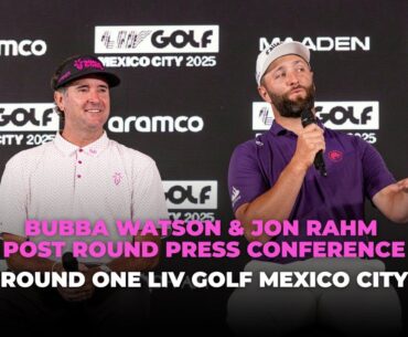 Post Round Press Conference: Bubba Watson and Jon Rahm | Round One LIV Golf Mexico City