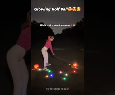 Beautiful Glowing Golf Ball