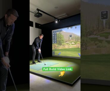 New DIY Home Golf Simulator Build! SimBooth & IDRA 2 FULL REVIEW! #golf #golfsimulator #golfswing