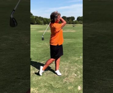 Great golf swing drill from finish to start with Deb Vangellow LPGA