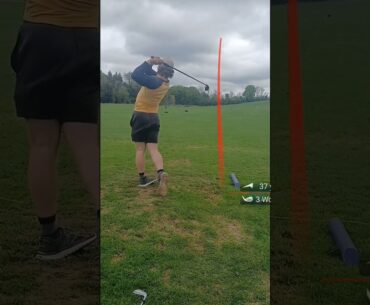 slow motion golf swing 3 wood soft cut #golf #shorts #money #bellaciao #golfswing