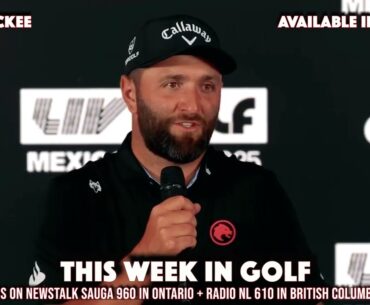 Jon Rahm spoke about how he and his teammate Tyrrell Hatton often look miserable on the golf course