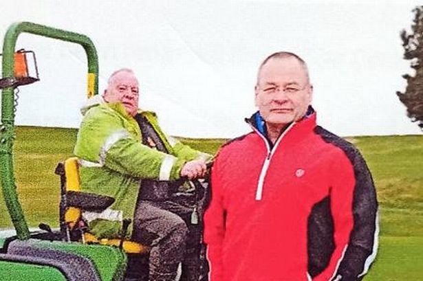 Greenkeeper John Easton pictured with Braes Golf Centre owner Steve Matthews