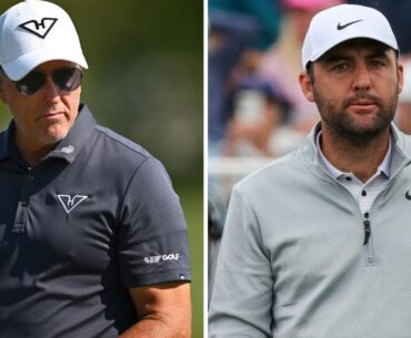 Scottie Scheffler Phil Mickelson comments, hole-by-hole at Augusta National, Masters chances, Tiger Woods comparison