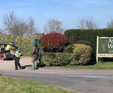 Murder arrest as golf course crash victim named