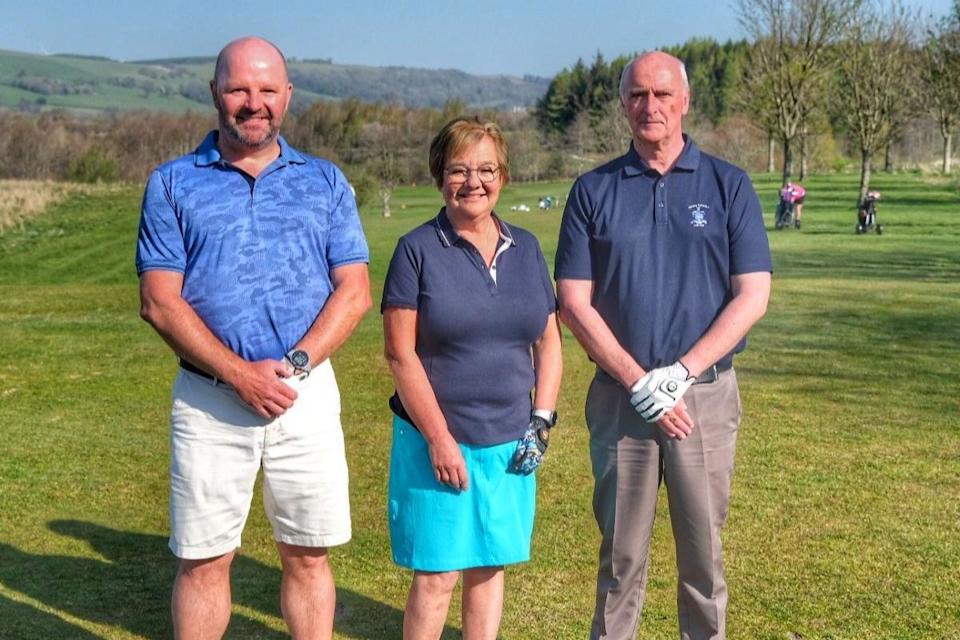 (L to R) Mark Butterworth, Kate Rhodes and Jack Waite, the new captains at Kirkby Lonsdale Golf Club <i>(Image: Robin Ree)</i>