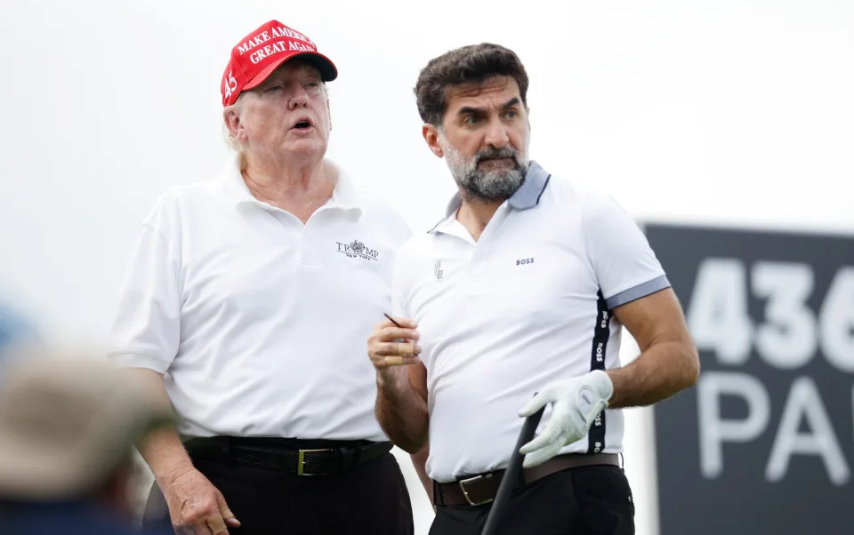 Donald Trump and Yasir al-Rumayyan