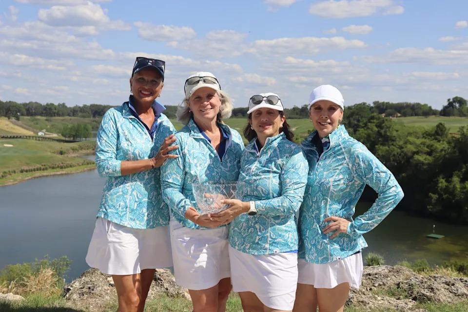 The Palencia Club won the Florida State Golf Association Women's Interclub Championship April 8-9 at Club Adena in Ocala. From the left are Maria Nilsson, Deidre Wray, Lisa Proctor and Monique Perna.