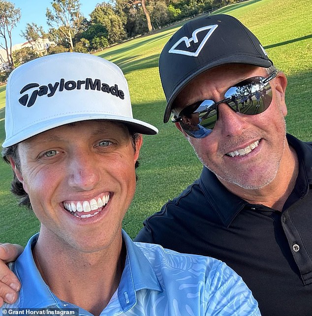 Six-time major winner Phil Mickelson regularly appears on Horvat's channel in 2v2 matches