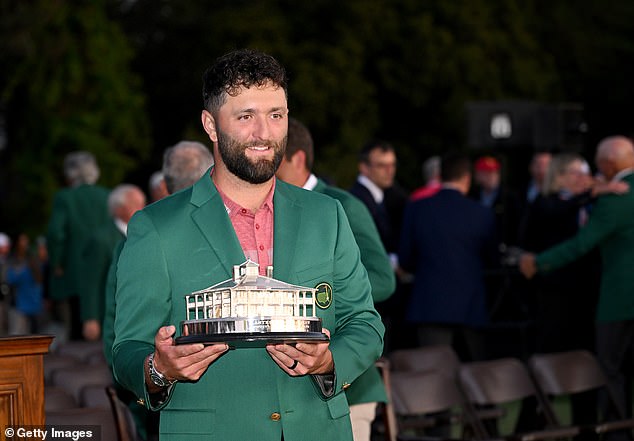 Rahm, who won The Masters in 2023, allowed Horvat to try on his famous Green Jacket