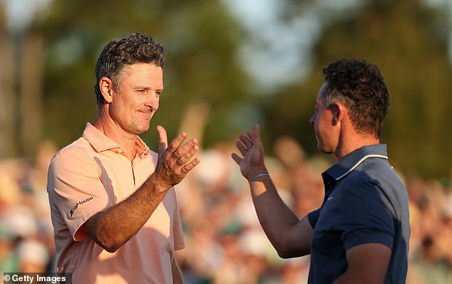 Spiranac makes triple the amount Master runner up Justin Rose (L) does from a post
