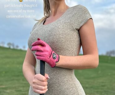 Golf influencer Paige Spiranac has hit back at critics of her latest risque outfit on social media