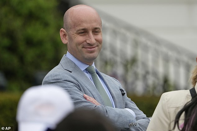 White House deputy chief of staff for policy Stephen Miller arrives on the South Lawn for the annual Easter Egg Roll