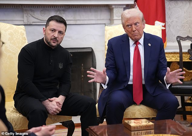50 - Number of minutes that Mr Trump spent verbally mugging Ukraine's president Volodymyr Zelensky in the Oval Office in February
