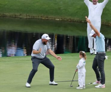 Rory McIlroy’s daughter steals the show with long putt ahead of Masters