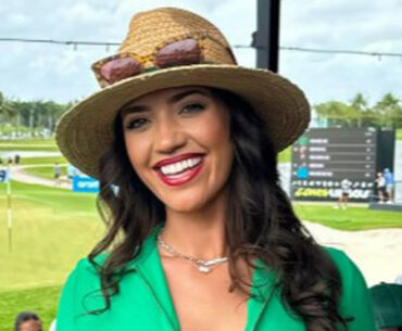 'A greenskeeper' - Paige Spiranac rival Hannah Bianca Leiner looks jaw-dropping in revealing zip-up Masters green outfit