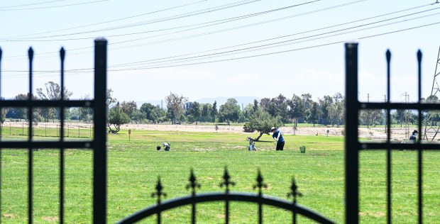 Golfers play on El Prado Golf Course on Tuesday, April...