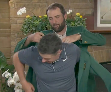 Scottie Scheffler slammed for 'classless' gesture while putting green jacket on Rory McIlroy after Masters triumph