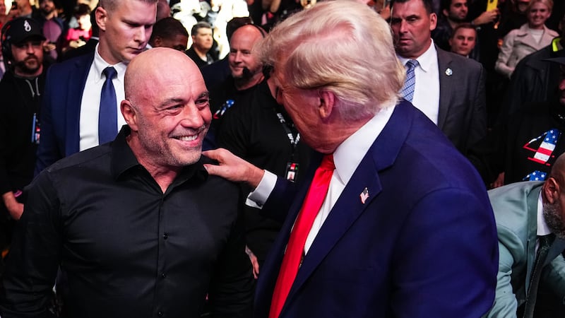 Donald Trump and Joe Rogan.