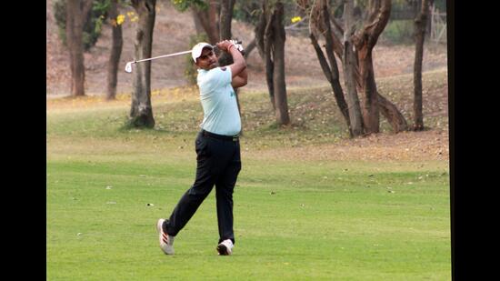 Third day of the Aeroplaza Panchkula Golf League saw thrilling matches on Thursday. (HT Photo)