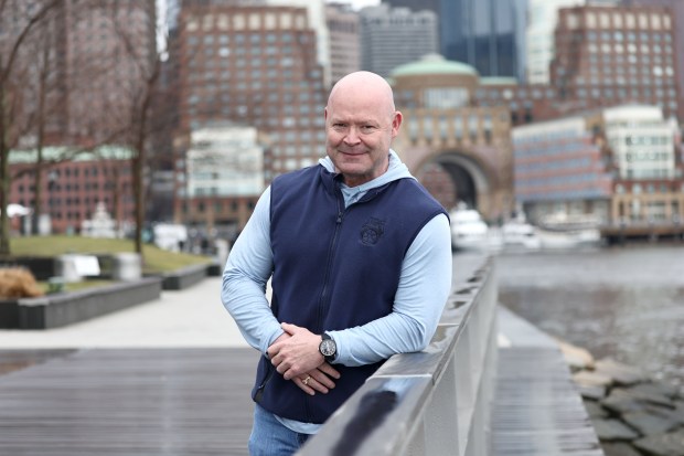 Teamsters President Sean O'Brien in the Seaport. (Stuart Cahill/Boston Herald)