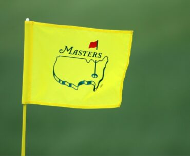 A US Masters flag at Augusta