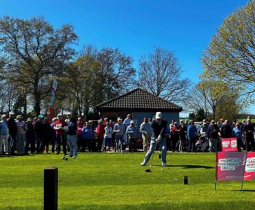 Almost 200 turn out to play in Bury St Edmunds Golf Club’s Captains’ Drive-in to see Garry Clark and Wendy Flack into office