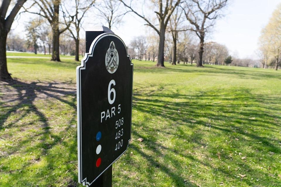 New signs have been installed throughout the course providing hole numbers and distances.