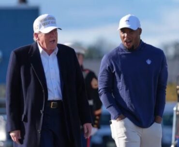 Donald Trump's 12-word message to Super Bowl winner Saquon Barkley after meeting Eagles star at POTUS's golf club