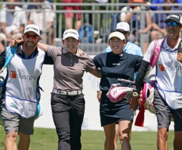 Akie Iwai surges into tie for lead at LPGA event in LA