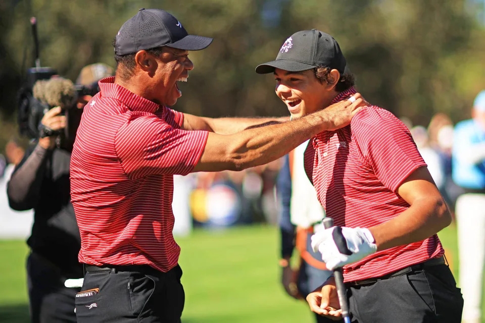 Tiger Woods, Charlie Woods (Mike Ehrmann / Getty Images)
