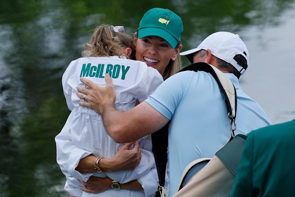 “The one thing I’d say to my daughter Poppy over there is, ‘Never give up on your dreams,'” he said. Getty Images