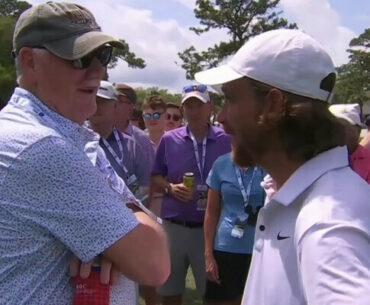 Lowry shoots 70, Fleetwood gets helping hand on comical 10th, and Thomas retains lead