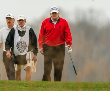 Throwing our lives and world markets into chaos, couldn’t our incessantly golfing president at least have said ‘Fore!‘?