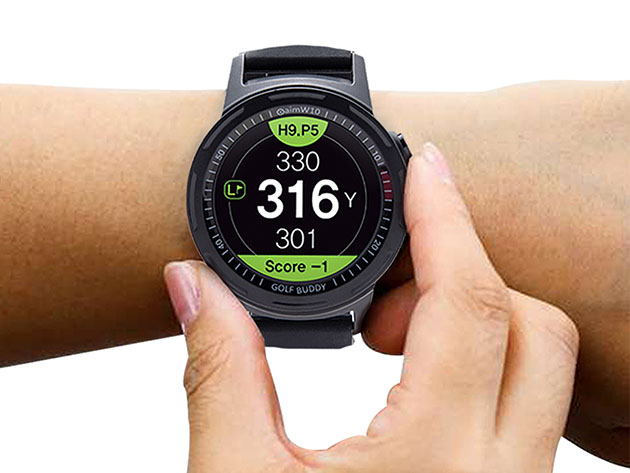 Interior image for half off GOLFBUDDY Aim W10 golf smartwatch Stack Commerce sponsored deal