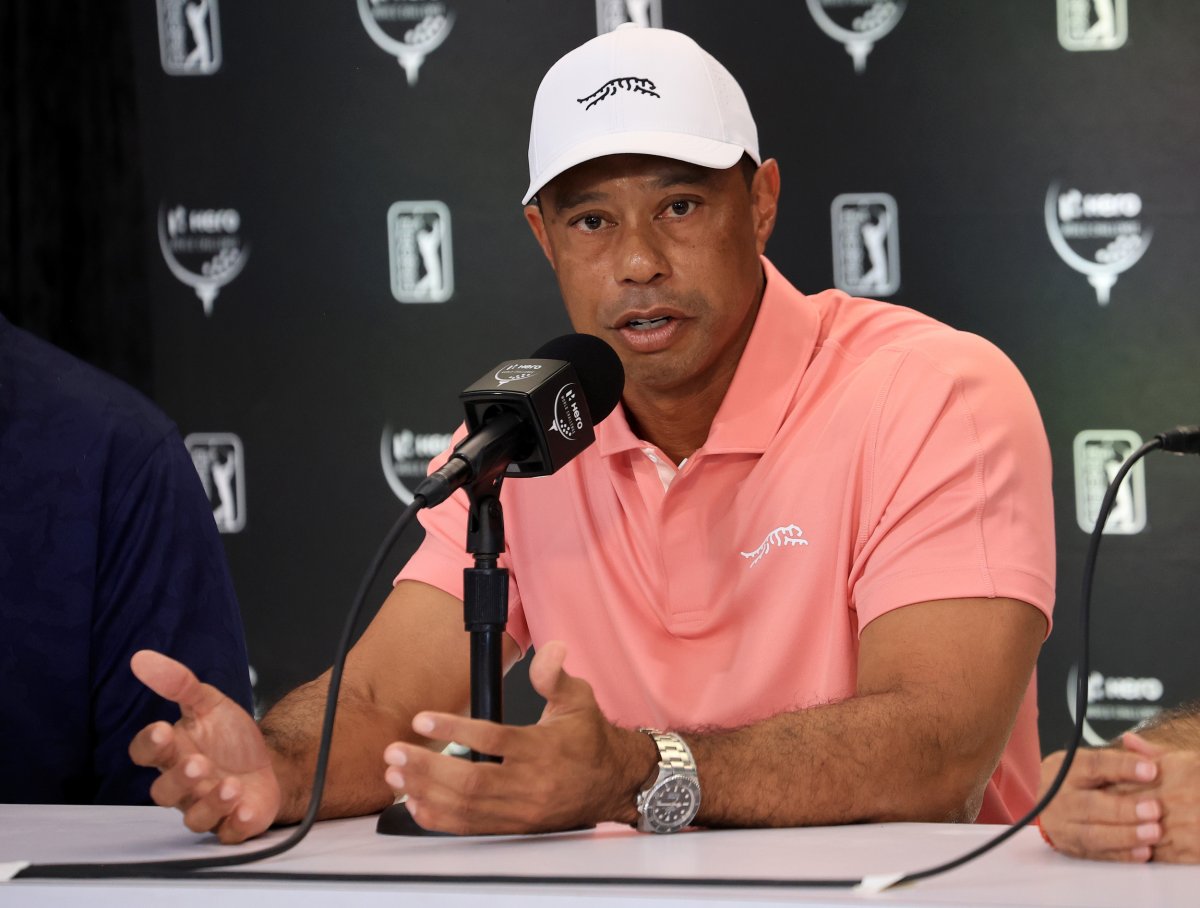 NASSAU, BAHAMAS - DECEMBER 03: Tiger Woods 