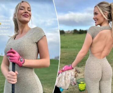 Paige Spiranac hits back at critics ‘mad’ about her ‘conservative’ golf outfit 
