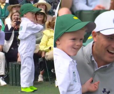Jordan Spieth's son Sammy tears it up at Masters Par 3 Contest