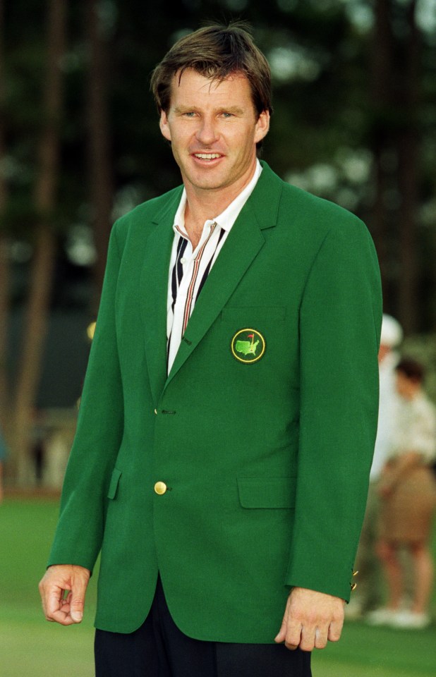 Sir Nick Faldo won three Masters and six PGA majors
