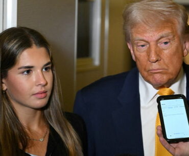 Donald Trump attends UFC fight with granddaughter Kai