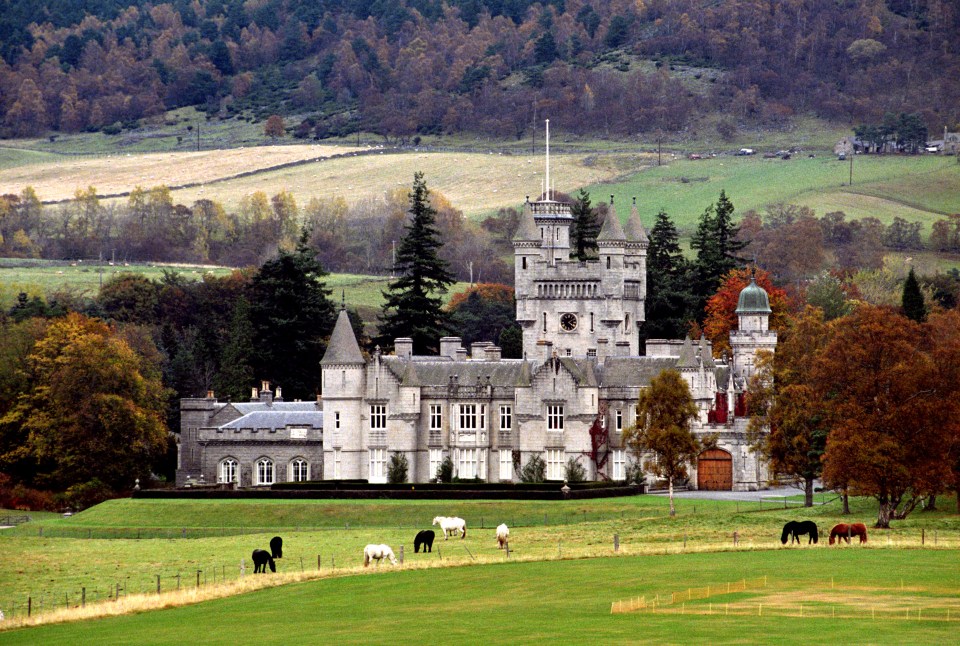 Balmoral Castle in Scotland.