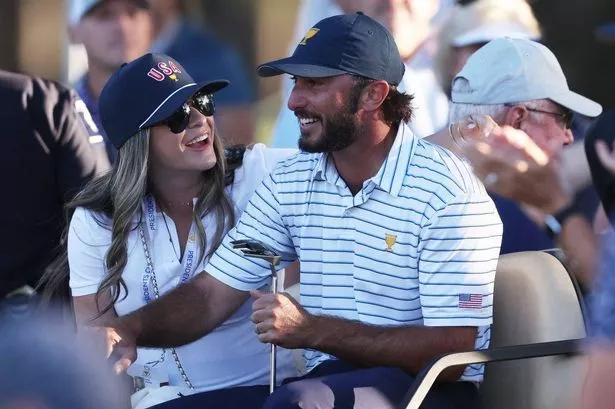 Max Homa and his wife Lacey Croom