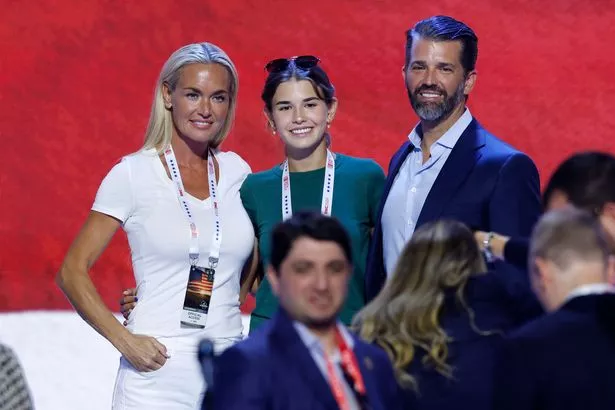 Vanessa and Kai alongside Donald Trump Jr.