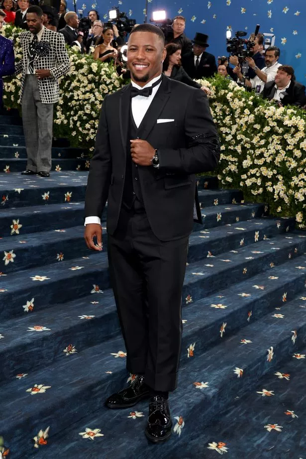 Barkley, a former Giant, attended the event in New York City