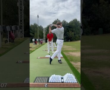 sweep iron swing face on #golf #golfswing